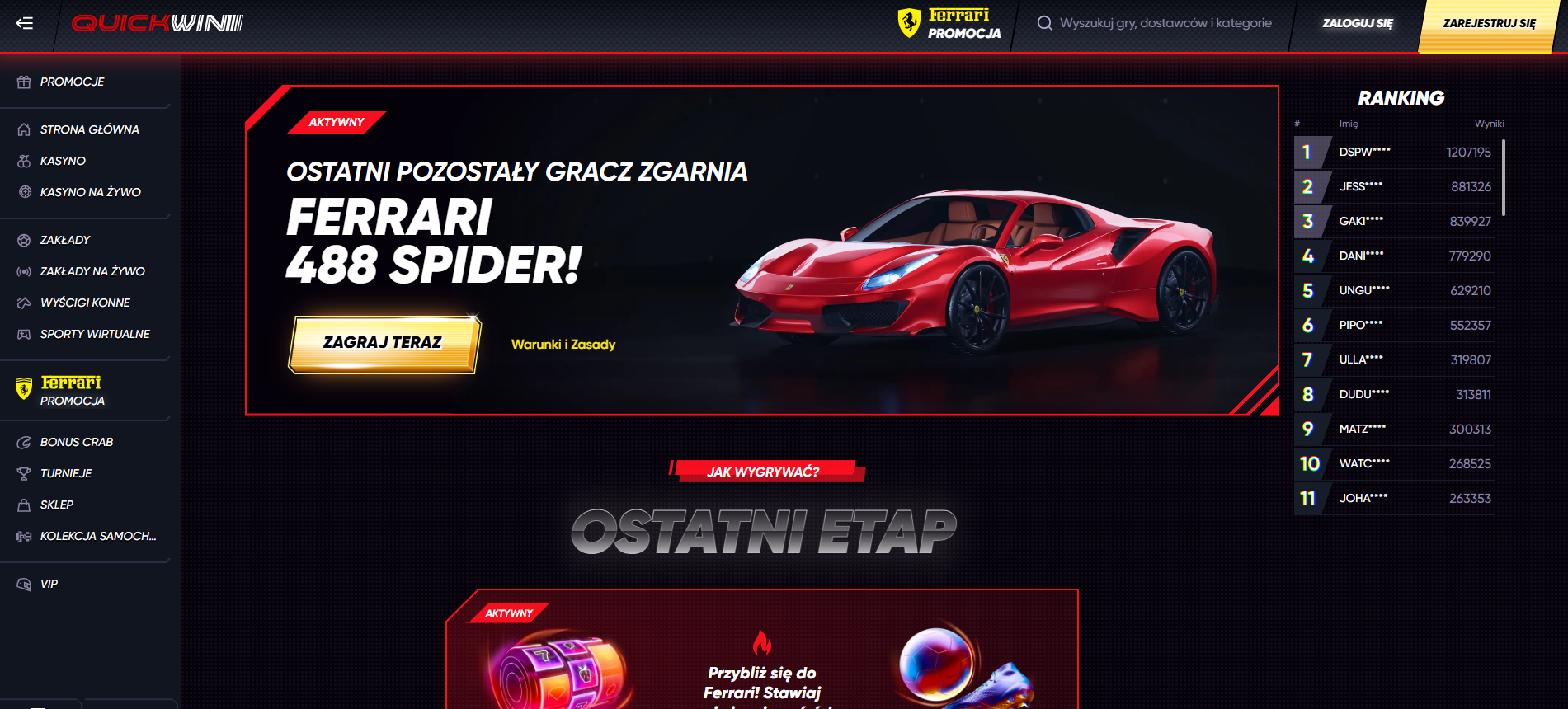 quickwin bonus z autem