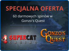 Bonus bez depozytu SuperCat – 60 darmowych spinów!